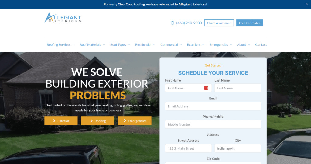Website screenshot