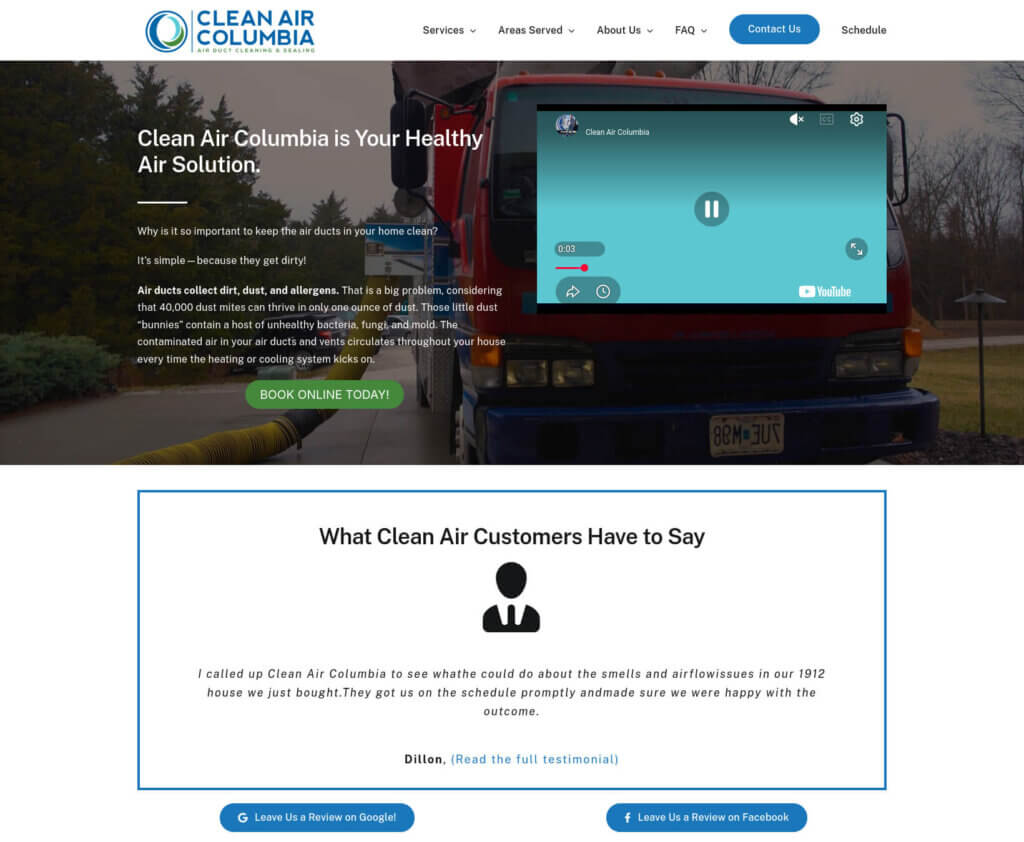 Website screenshot