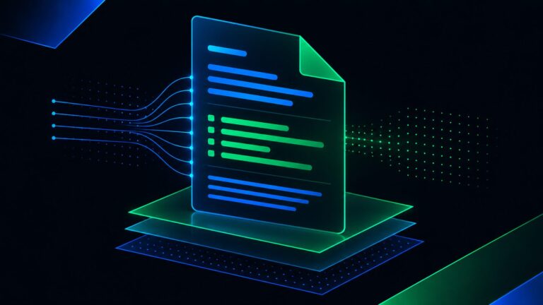 Abstract data visualization representing AI search statistics and citation trends in 2026