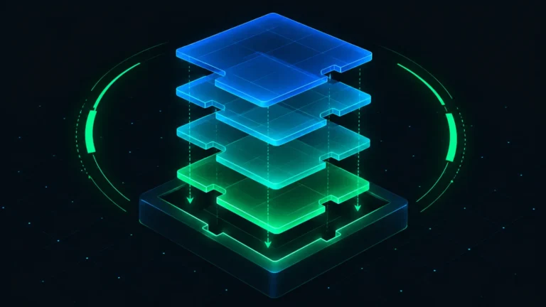 Abstract geometric graphic representing an SEO migration services buyer evaluation checklist