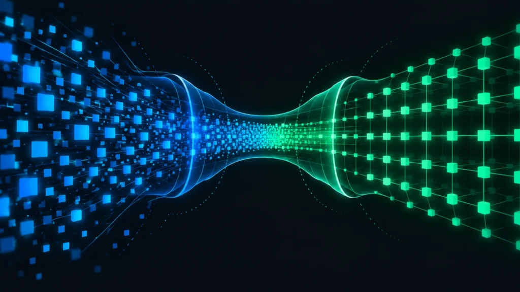Abstract illustration representing a website site migration